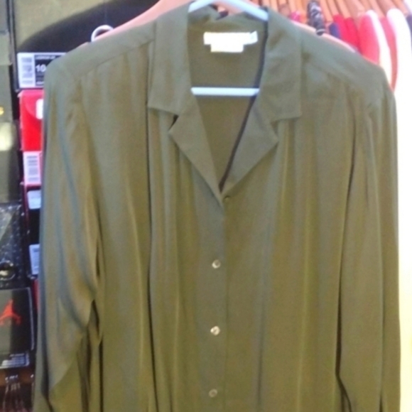 garfield & Marks Silk Shirt US 14 NWOT - Picture 3 of 5